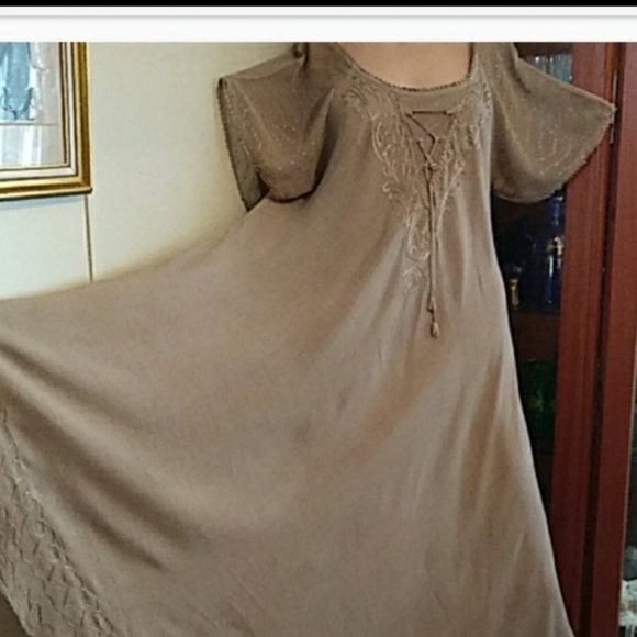 Advance Apparels Dresses & Skirts - Embroidered Eyelet lace hand spun look Festival